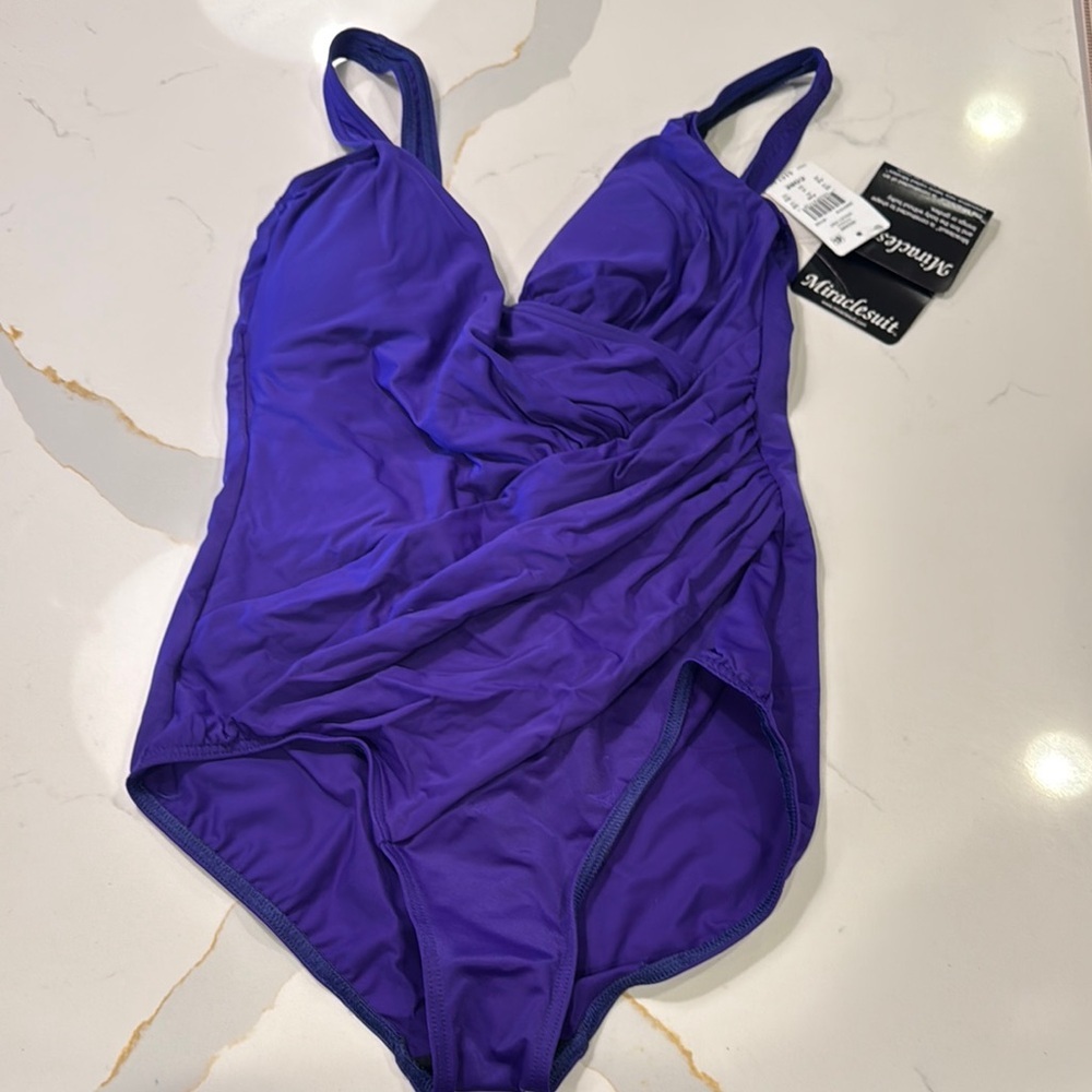 Miraclesuit Deep Violet One Piece Swimsuit